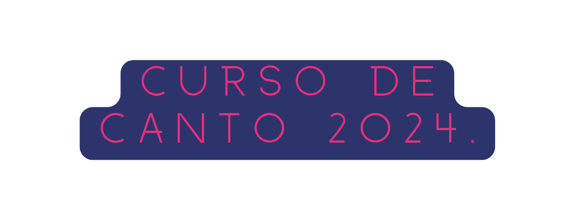 Curso de canto 2024